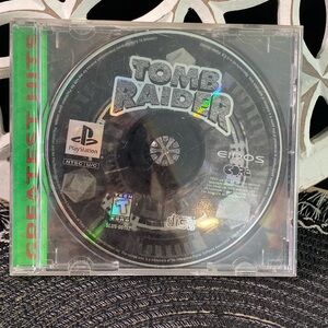 Sony Tomb Raider PlayStation Game - Black and Green